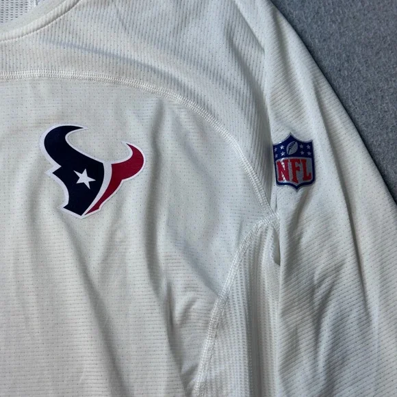 Houston Texans Nike Shirt Mens 2XL White Logo NFL On Field Apparel 853515-100 - Picture 6 of 11